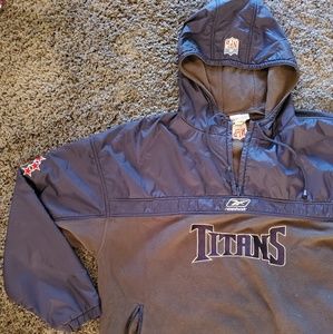 Vintage reebok tennessee titans throw over jacket